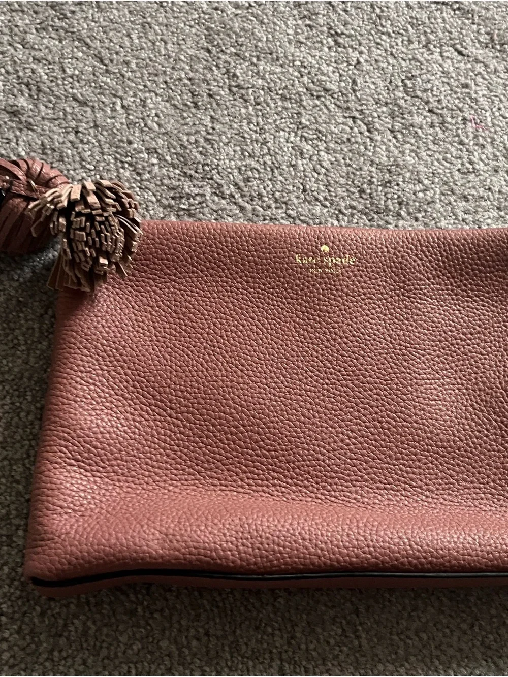 kate spade Pebbled Leather Shalapalmer drive- nutmeg
